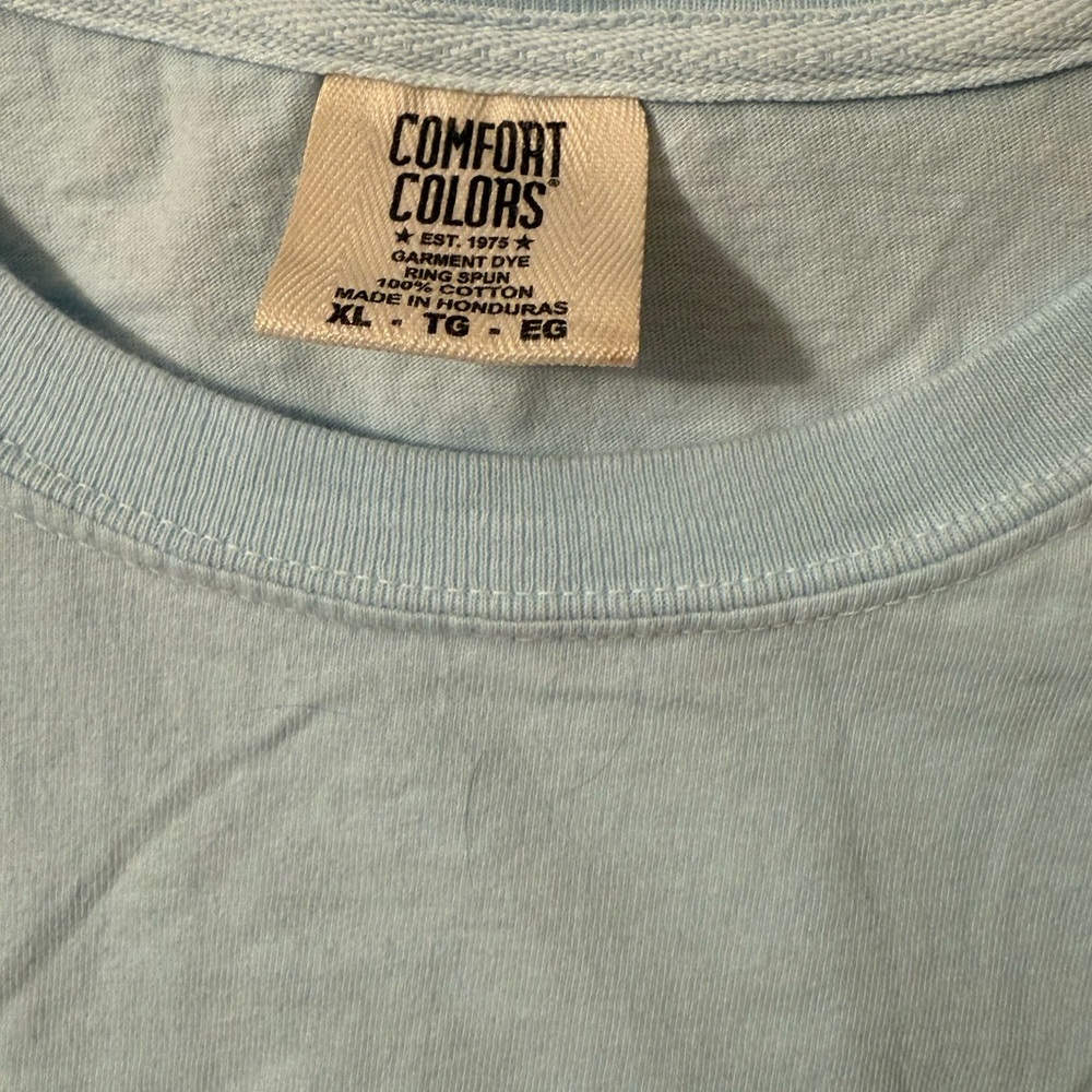 Comfort Colors Men's Light Blue Long Sleeve Tee